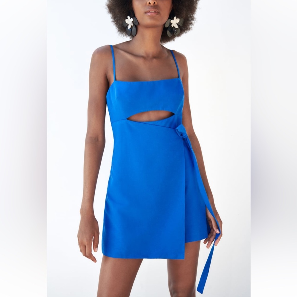 Zara Blue Cutout Dress